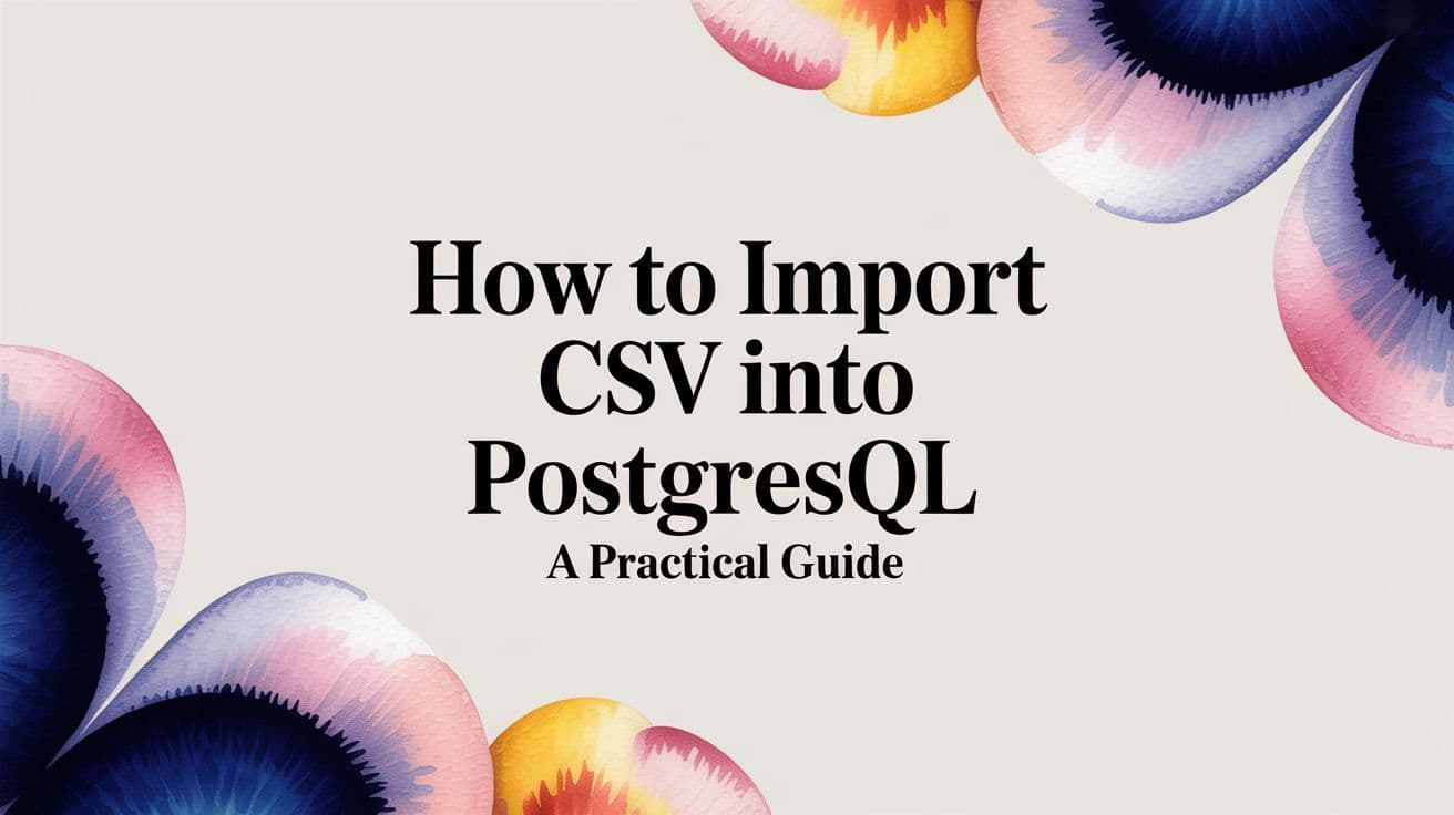 How to Import CSV Into PostgreSQL: A Practical Guide